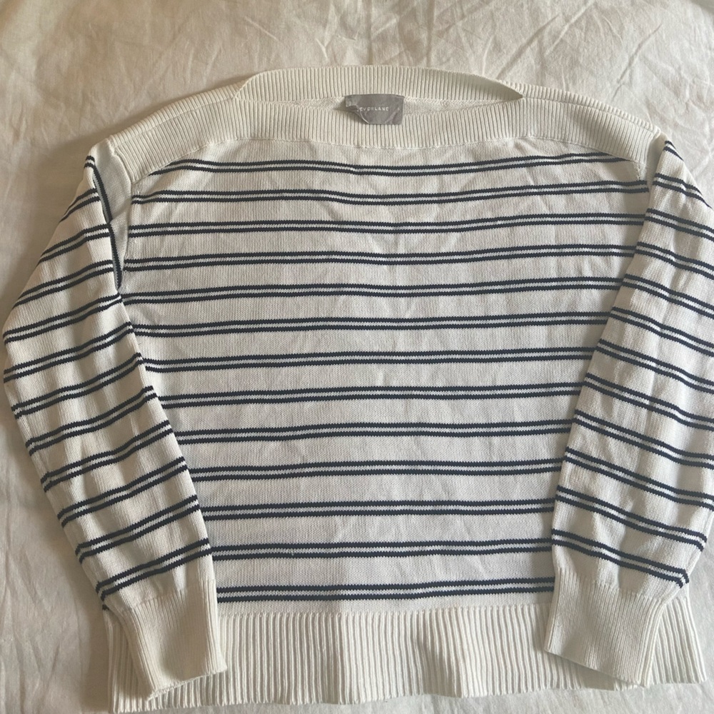 Everlane Cotton Boatneck Sweater small